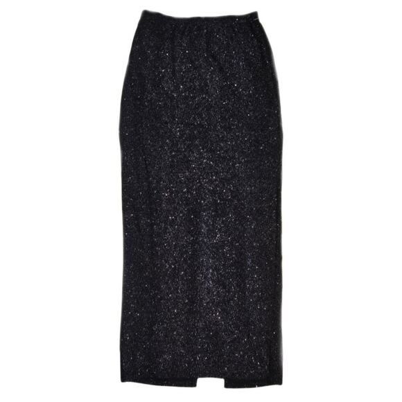 Wild Fable Long Black Multi-colored shimmery maxi skirt Sz M - Picture 1 of 8